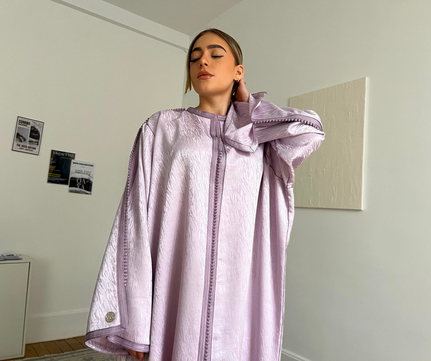 Caftan oversized - lilas