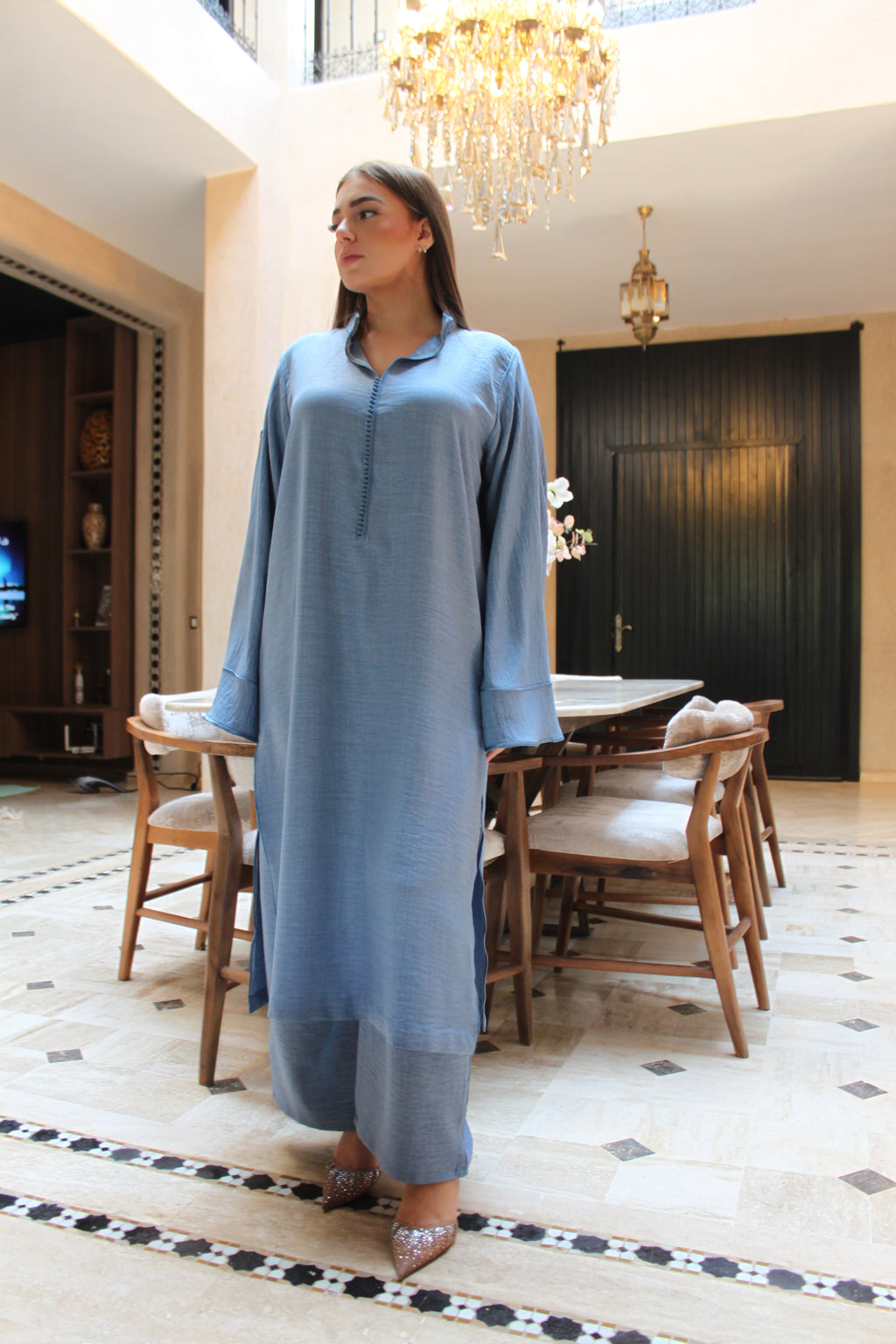 THE LINE LINEEN - sweet blue