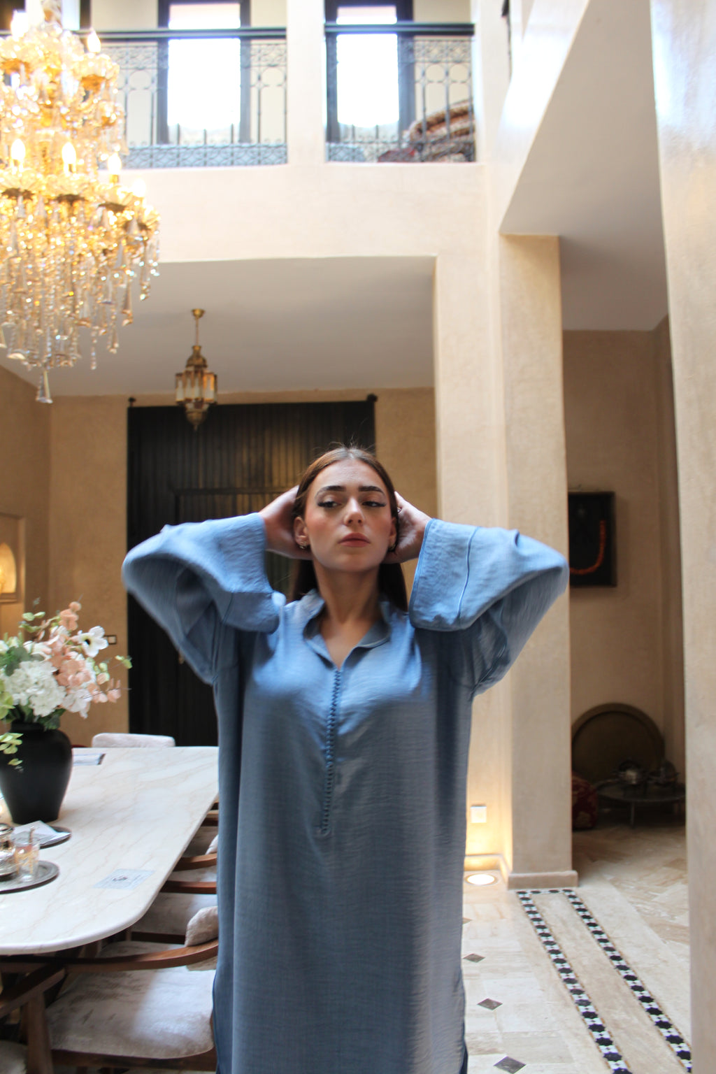 THE LINE LINEEN - sweet blue