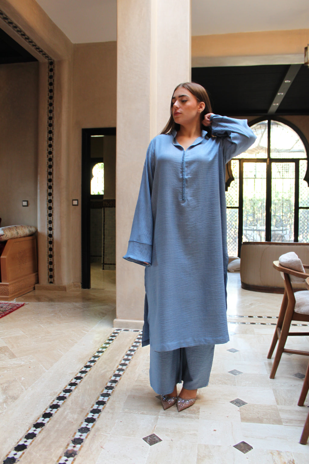 THE LINE LINEEN - sweet blue