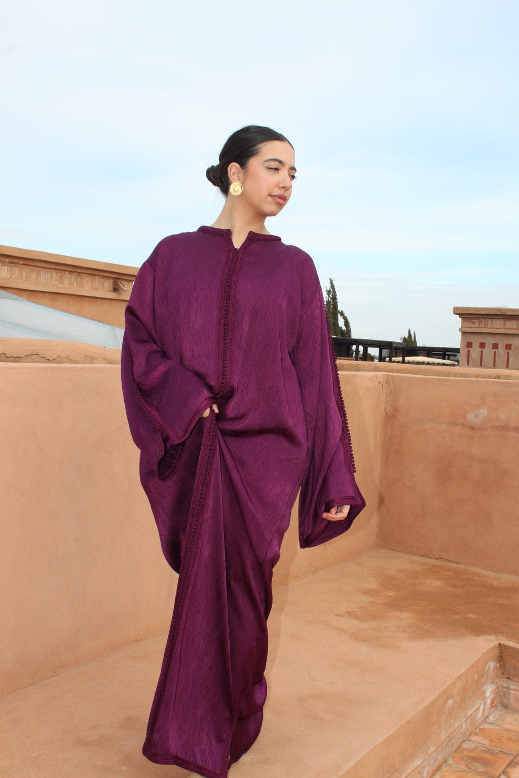 Caftan oversized - antique purple