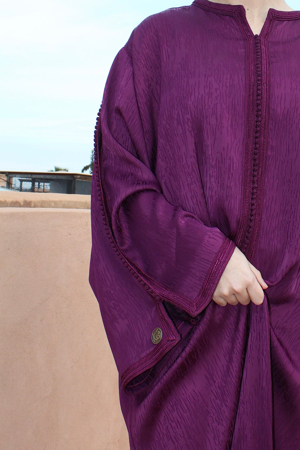 Caftan oversized - antique purple
