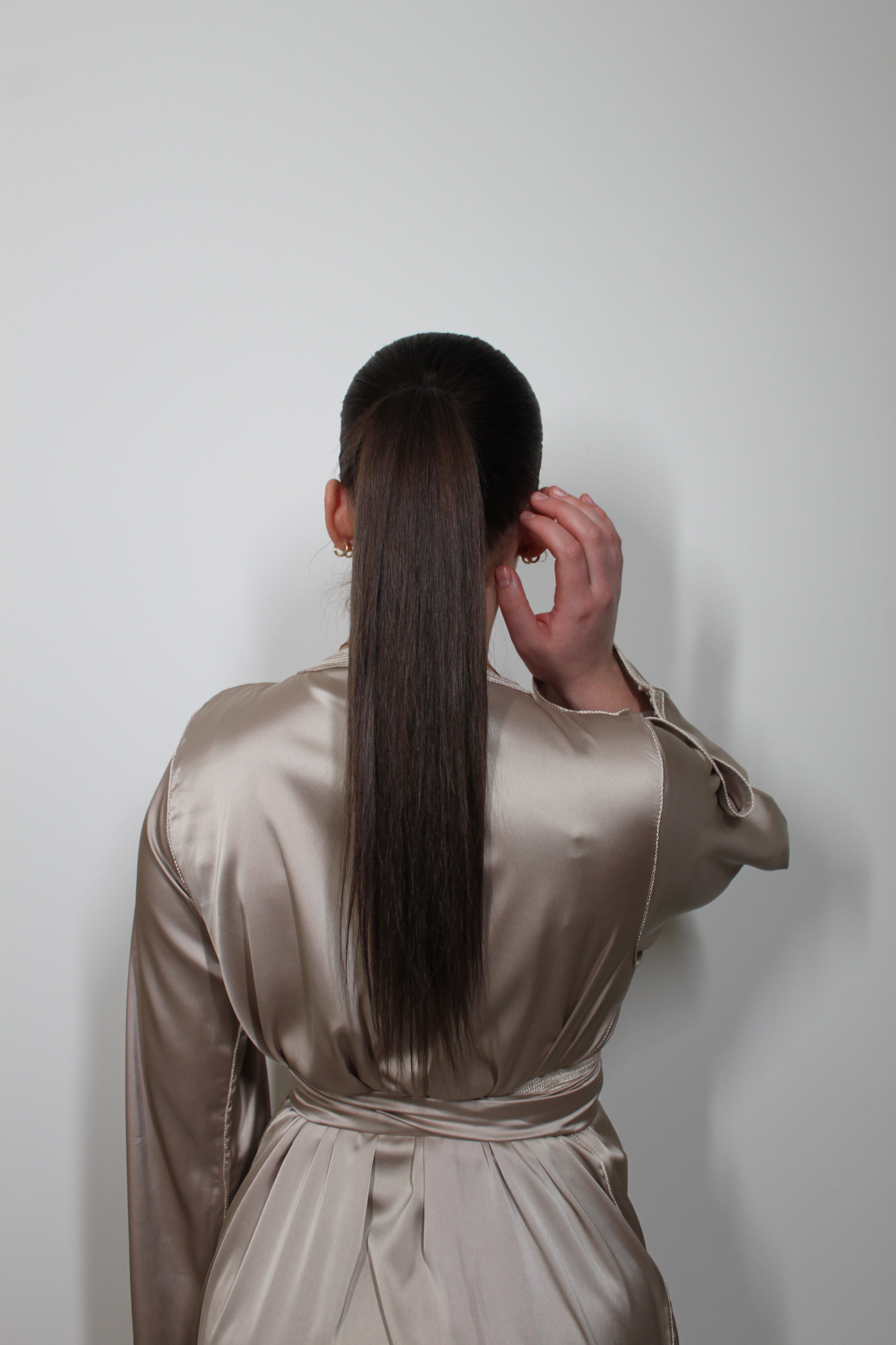 Caftan avec kimono court - IVOIRE/NUDE