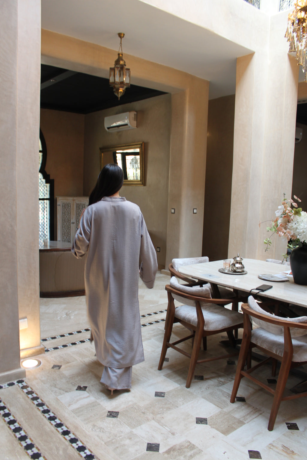 THE LINE LINEEN - taupe grey